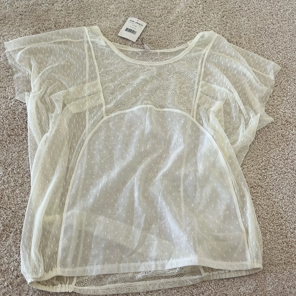 Free people mesh top